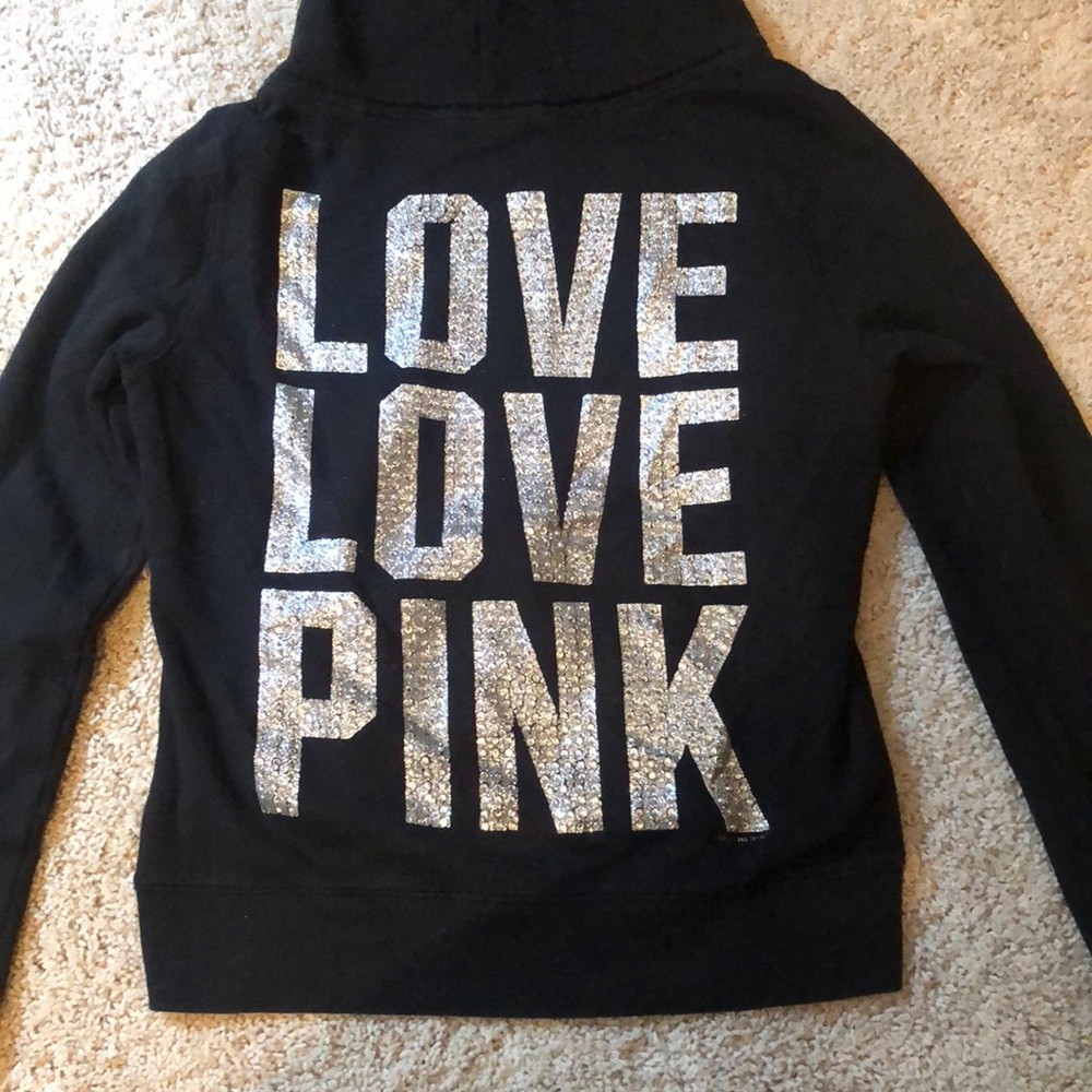 Victoria’s Secret pink zip up hoodie